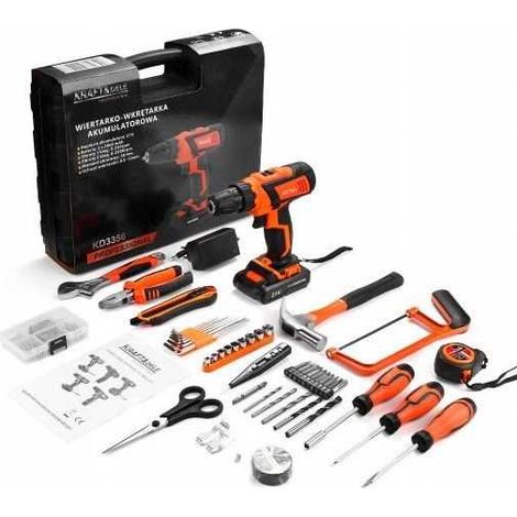 Juego de taladro-atornillador 21V 2Ah + accesorios KD3356 (1/5)