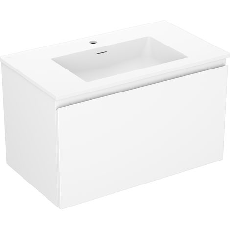Mexen Orio mobile bagno 80 cm con lavandino Otis, 1 cassetto, bianco opaco - 91A10-08047-1-BF01-W18M01 (1/5)