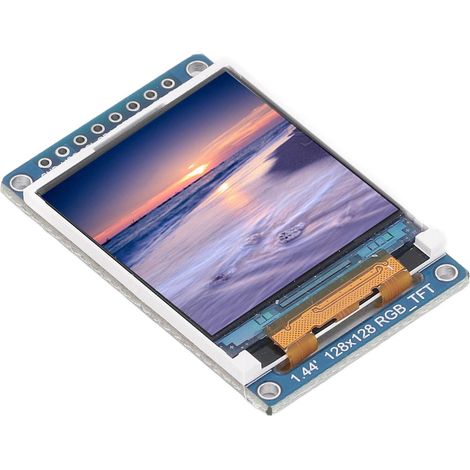1,44-Zoll-TFT-LCD-Displaymodul mit ST7735-Chip, IPS-Schnittstelle, 128 x 128 Pixel, Weitwinkel-HD-LCD-Bildschirm (1/5)