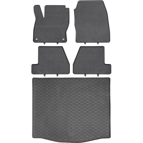 Juego de alfombrillas de goma para coche y maletero para Ford Focus III Hatchback (marzo de 2011 a agosto de 2018).