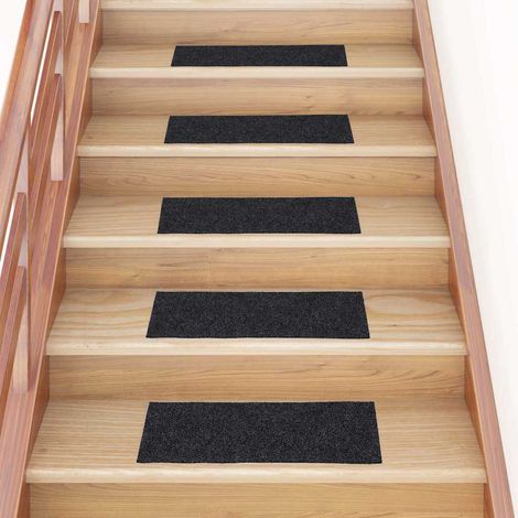 Stufenmatten Selbstklebend 30 Stk. 60x25 cm Dunkelgrau Rechteckig