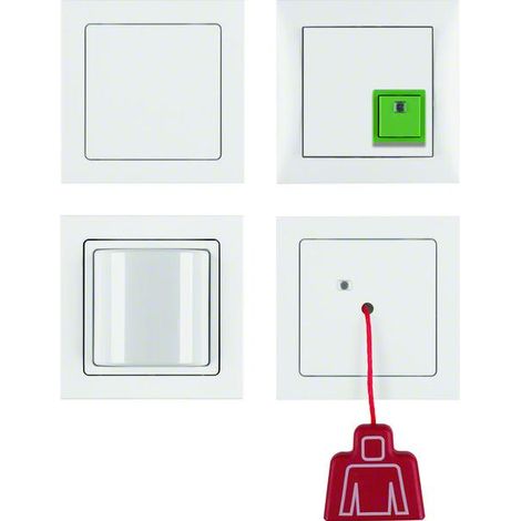 Kit di chiamata d'emergenza bianco polare Berker