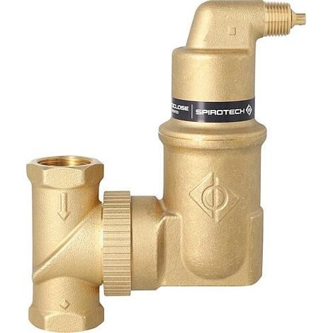 Séparateur d'air à microbulles Spirovent Solaire AutoClose 28mm Barrettes.