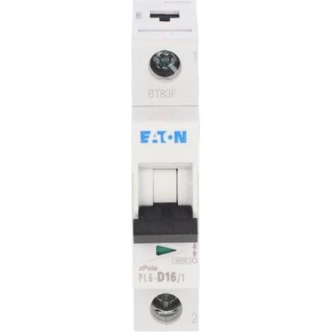Interruttore automatico monofase D 16A 6kA AC PL6-D16/1 286545