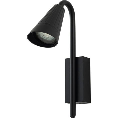 Lindby Lámpara de pared exterior 'Sorvete' en Negro Aluminio