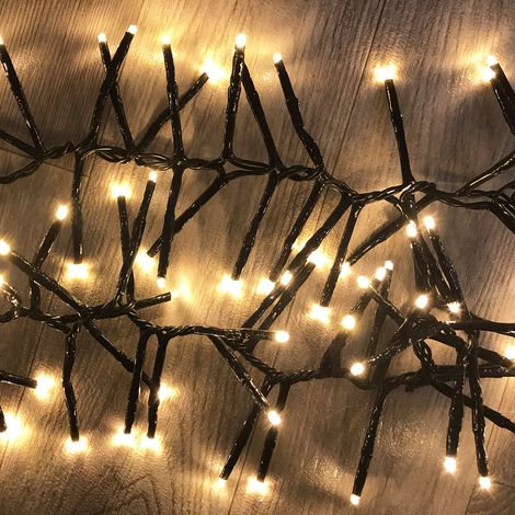 Cluster-Lichterkette 400 LEDs Innen und Außen warmweiß-DLK053C (1/3)