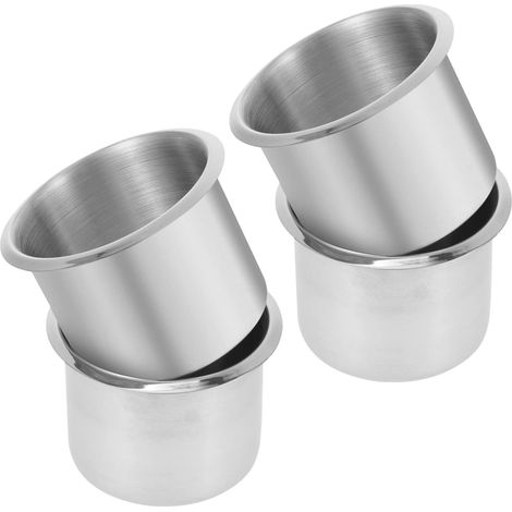 Porte-gobelets Encastrés Acier Inoxydable 4 Pièces Support Boissons Bateau Marine Usage Extérieur Voiture Camping-Car