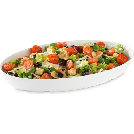 Plat Ovale avec Rebord en Mélamine L 32,5 à 43,5 cm - Pujadas