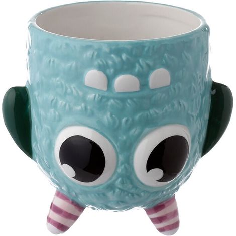 Mug 3D bleu, capacité 550 ml, design Monstruo Monstarz