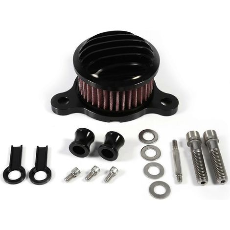 Luftfilter-Ansaugsystem-Kit für XL883 XL1200 2004–2015 Schwarz