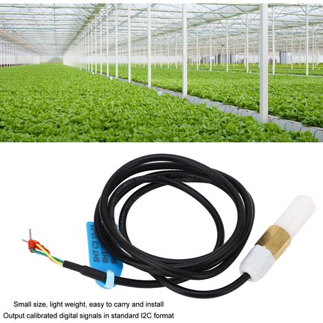 Sonde de capteur de température et d'humidité pour testeur numérique d'humidité du sol, sortie I²C, étanche, 3,3 V CC (1/5)