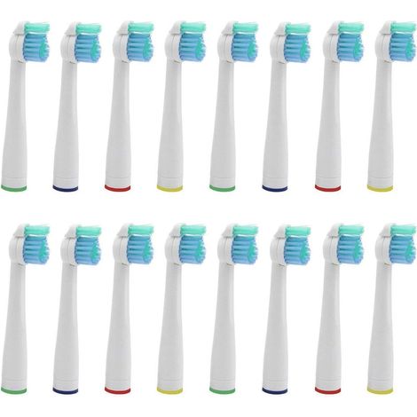 Lot de 16 têtes de remplacement pour brosse à dents électrique Sensiflex, by ® (1/5)