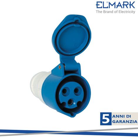 PRESA INDUSTRIALE HT-213 16A IP44 1P+N+T 230V