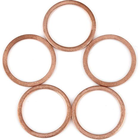 Joint Cuivre 22x27x1,5mm Rondelle Cuivre Pour Voiture 5pcs (1/4)
