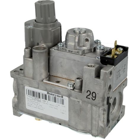 Honeywell – Bloc gaz R1/2" 230V – Électrovanne pour tous types de gaz – Pression max 50 mbars – Ouverture lente