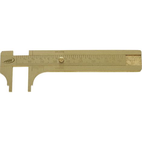 HELIOS PREISSER Knopfmaß Messing Messbereich 0-100 mm (1/2)