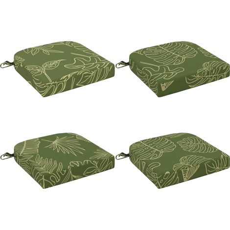 Cojines de asiento de 4 piezas SOEST 4 pcs 100% Poliéster vidaXL