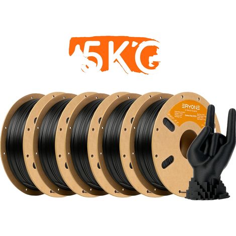 Filamento in fibra di carbonio per stampanti 3D, diametro 1,75 mm, elevata resistenza, nero - 5 kg (1/2)