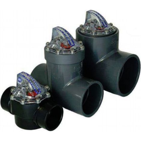 Débitmètre à palette Flow Vis – Ø 50 mm – Raccord femelle – Débit réglable m³/h – Clapet anti retour intégré – Dryden Aqua