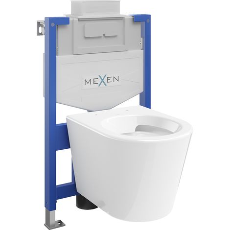 Mexen Rico kit empotrado para WC marco Fenix XS-U con taza WC, blanco brillo - 6853372XX00 (1/3)