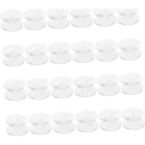 Ventouses transparentes antidérapantes en silicone double face (1/5)