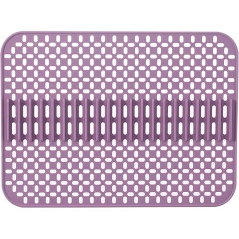 Tappetino scolapiatti in silicone grigio scuro,protezione per lavello da cucina,lavabile in lavastoviglie,superficie di scolo per la cucina (1/5)