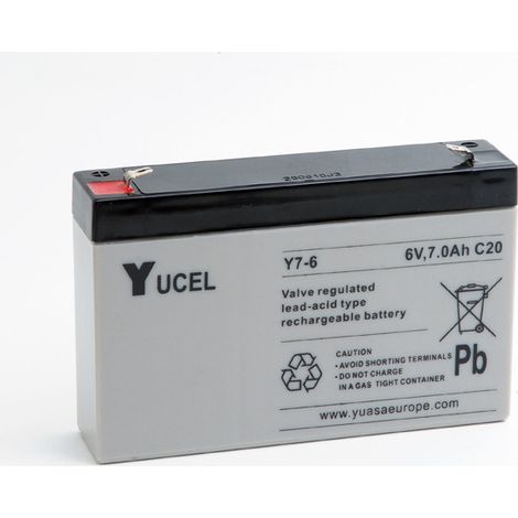 Yucel - Batterie plomb AGM YUCEL Y7-6 6V 7Ah F4.8