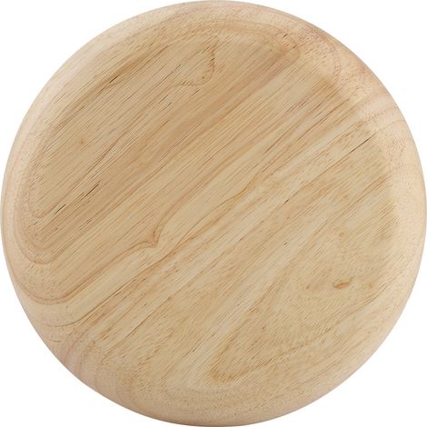 Plateau rond élégant en bois pour thé, sushis, amuse-gueules et fruits, idéal pour la maison et le restaurant (12,5 cm). (1/5)