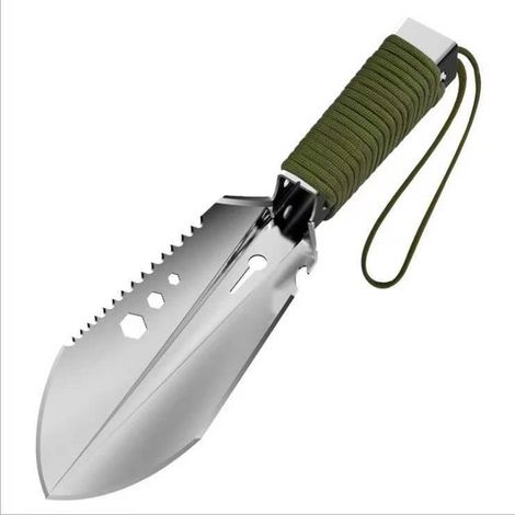 Pelle de Camping, 8 en 1 Pelle de Survie Multifonctionnelle Mini Pelle Militaire Portable Pelle Tactique pour Couper des Branches, Camping, Camping, Survie, Randonnée et Jardinage Pelle de Camping 1pc (1/5)