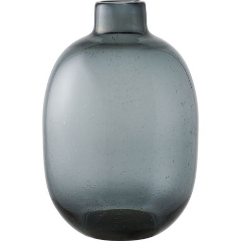 Vaso in vetro nero fumé ø23x35 cm