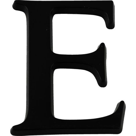 Lettre E Noire Hauteur 60mm - 4622576
