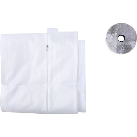 Ortviai Kit d’étanchéité universel pour climatiseur mobile – Bache en polyester 190T imperméable avec fermeture éclair de 395 cm (1/5)