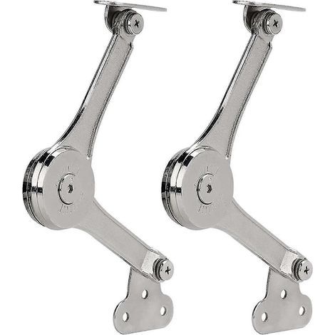 2pcs Heavy Duty Lid Support Hinges Soft Close Folding Lid Stay Hinge Keep Lid Hinge Open For Cabinet (1/4)