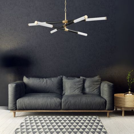 Huntington Lustre Led Laiton Vieilli, Jade Extrudé, 3000K (1/2)