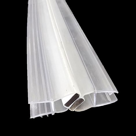 Magnetdichtung mit Profilanschlagsseite für Nischentüren mit 180 Grad Anschlag 6-8 mm (195 cm)