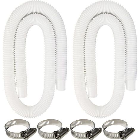 Ulisem Tuyau de Piscine, 2Pcs 32mm Tuyau pour Piscine Hors Sol, 150cm/59in Tuyau pour Pompe d (1/5)