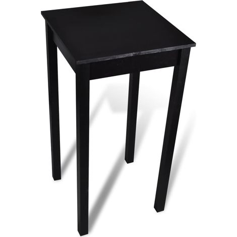 Table de bar,Table de haut,Table de salle à manger Noir MDF 55 x 55 x 107 cm -13117 (1/4)