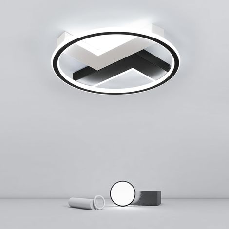 GOECO Plafoniera LED, 50W Lampada da Soffitto Rotonda, Luce Bianca Fredda Luminaria da Soffitto Moderna 6500K per Camera da Letto, Soggiorno, Cucina (1/5)