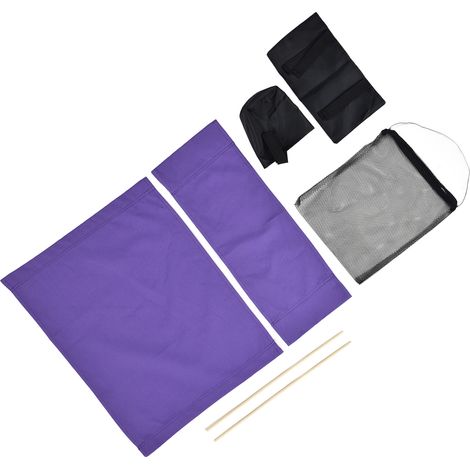 Housse de rechange pour chaise de réalisateur avec sac de rangement, housse de protection en toile pour chaise de bureau, violette, pour la maison (1/5)