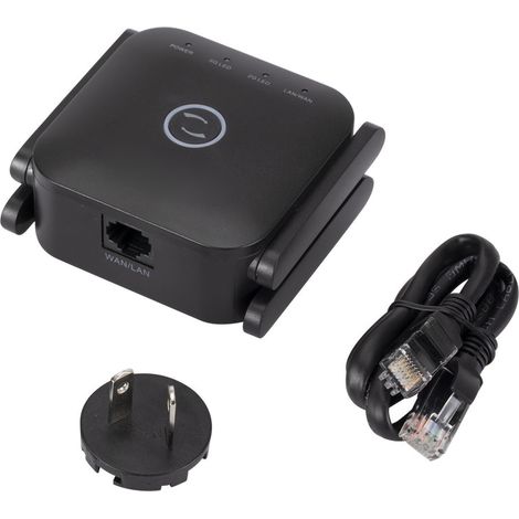 Répéteur WiFi 1200M amplificateur de signal bidouble bande, couverture étendue sans fil traversant mur, routeur 5G prises américaines noir. (1/5)