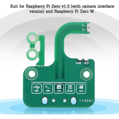 Adaptateur USB multifonction à connexion rapide Ethernet pour Raspberry Pi Zero v1.3/ Zero W (1/5)