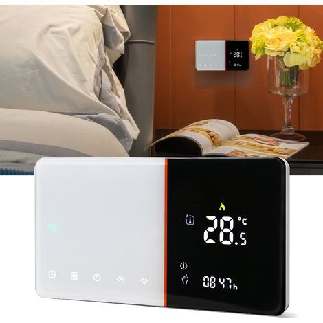 Elektrische Heizungssteuereinheit Version BHT-005-GBLWWIFI mit Temperatur-/Feuchtigkeits-/PM2.5-Erkennung, AC 95-240V. (1/5)