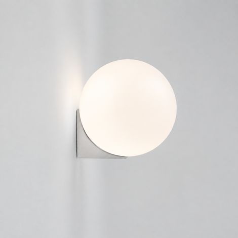 Applique murale globe verre LED nordique chrome modèle A lumière chaude intérieur 3 kg – Livraison gratuite