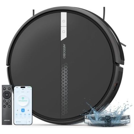 Airrobo – Aspirateur robot laveur G60 – 3000Pa ultra-fin et silencieux – Navigation intelligente – 120 min d'autonomie – Contrôle via application (1/5)