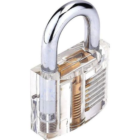 Cadenas transparent, cadenas d'entraînement, diamètre intérieur 50 mm, vue professionnelle pour la pratique de la coupe, cadeau d'anniversaire (1/5)