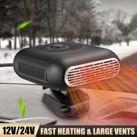 Chauffage D'appoint Vehicule - 12 V - Dégivreur Pare-Brise - Ventilateur Réglable 360° - ABS - 1 Pièce (1/4)