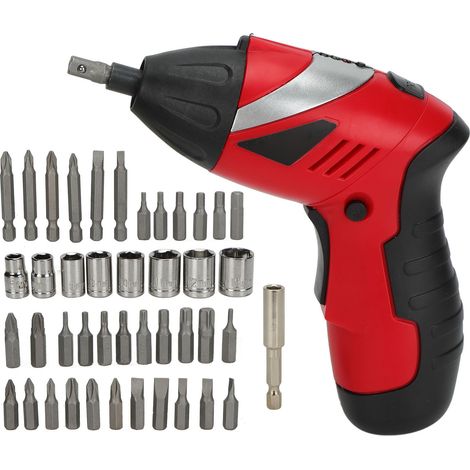 Tournevis électrique sans fil rechargeable, perceuse à main portable, coffret d'outils avec mandrin, prise UE 220-240V (1/5)