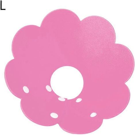 Tour de cou réglable pour chat en forme de tournesol, collier élisabéthain pour animaux, tailles S/M/L, rose, convalescence post-opératoire.