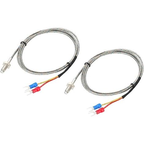 2pcs Température Capteur 3.3ft 0 750 ° C 32 1382 ° F (1/5)