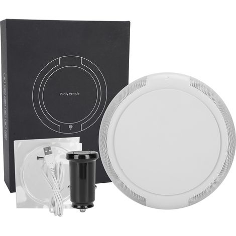 Purificateur d'Air Anion USB pour Voiture et Maison - Élimination Formaldéhyde et Odeurs - Commande Tactile - Blanc (1/5)